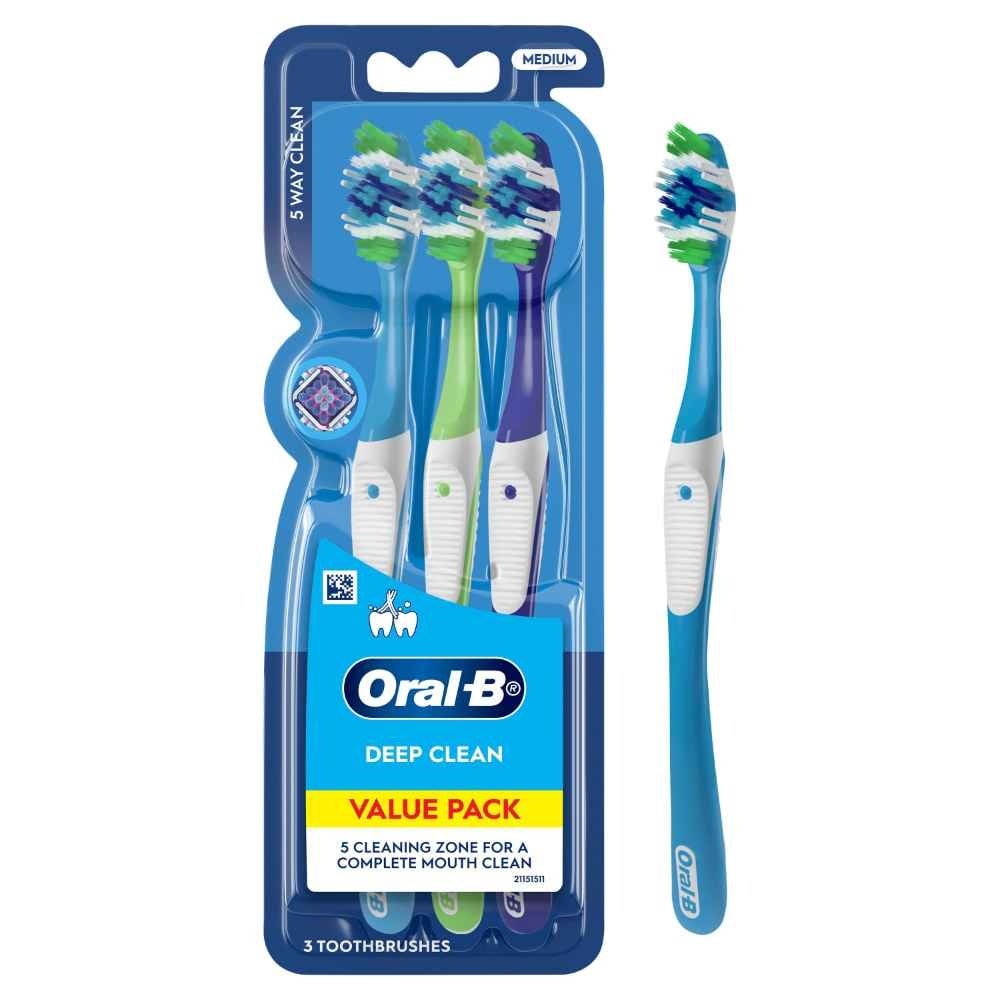 Complete 5 Way Clean Medium Toothbrush 3s