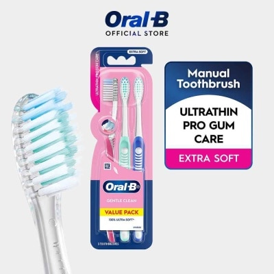 ORAL-B Ultrathin Pro Gum Care Extra Soft Toothbrush 3s