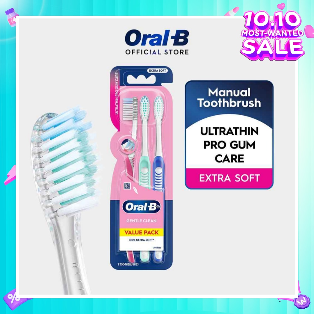Ultrathin Pro Gum Care Extra Soft Toothbrush 3s