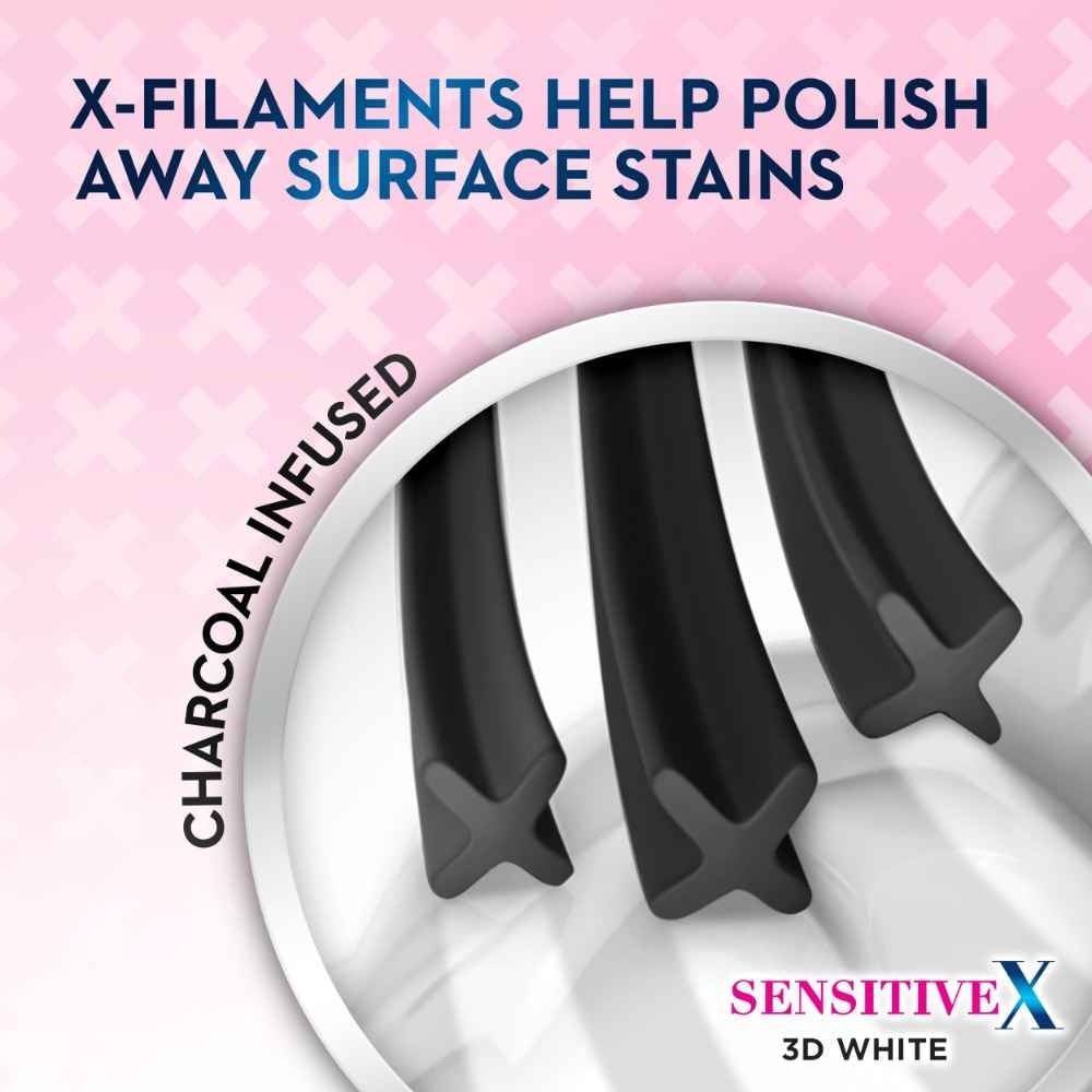 SensitiveX Charcoal Ultra Soft Toothbrush 3s