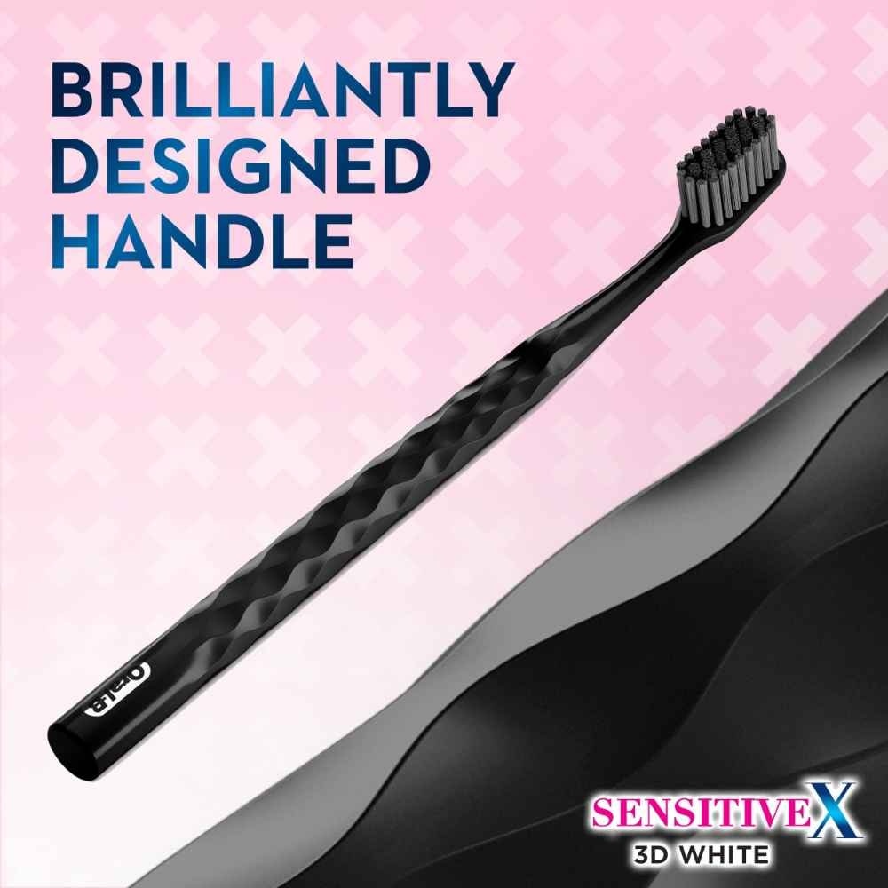 SensitiveX Charcoal Ultra Soft Toothbrush 3s