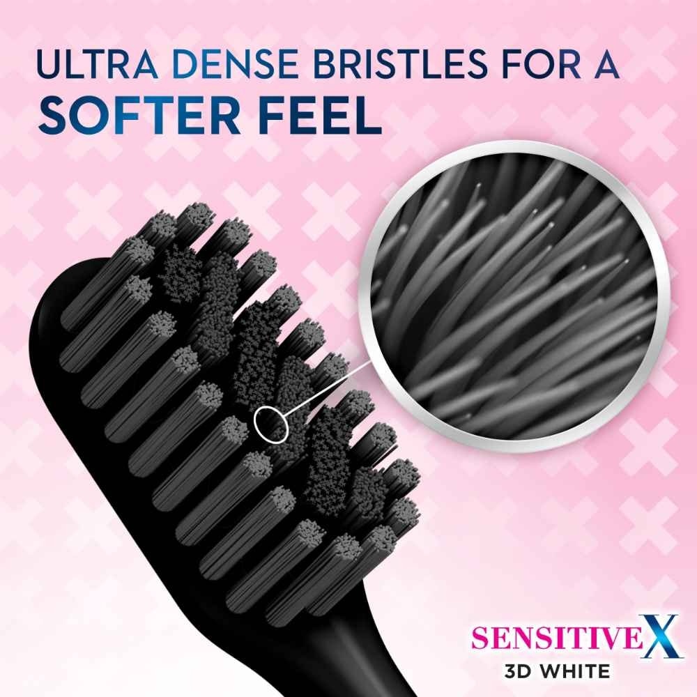 SensitiveX Charcoal Ultra Soft Toothbrush 3s
