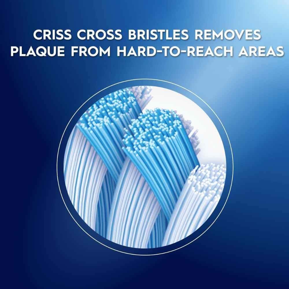 Cross Action Deep Clean 7 Benefits Soft Toothbrush 3s