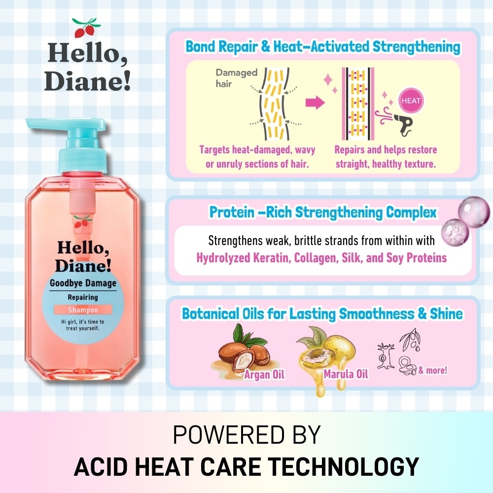 Hello, Diane! Goodbye Damage Repairing Shampoo 400ml