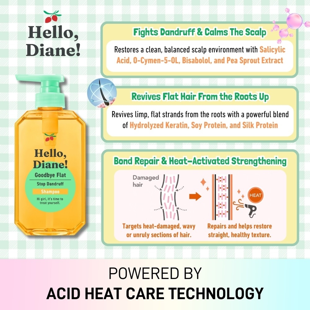 Hello, Diane! Goodbye Flat Stop Dandruff Shampoo 400ml