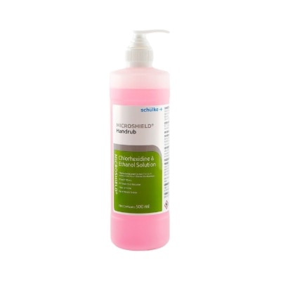 MICROSHIELD Chlorhexidine & Ethanol Solution Pink Handrub 500ml image