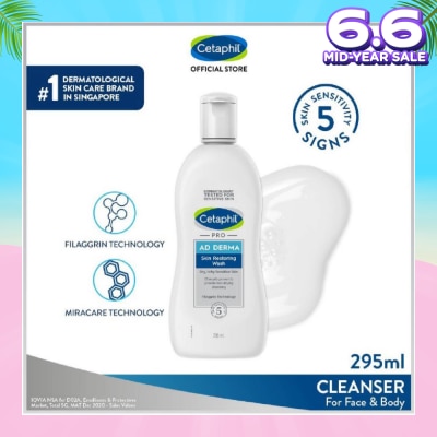 CETAPHIL Pro AD Derma Skin Restoring Body Wash 295ml