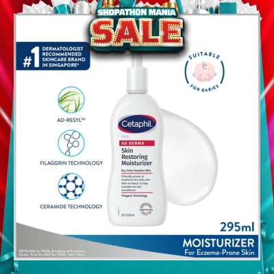 CETAPHIL - Pro AD Derma Skin Restoring Body Moisturizer 295ml