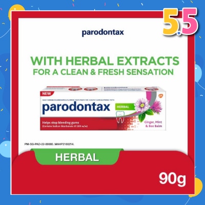 PARODONTAX Herbal Fluoride Toothpaste 90g