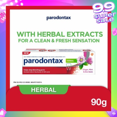 PARODONTAX Herbal Fluoride Toothpaste 90g