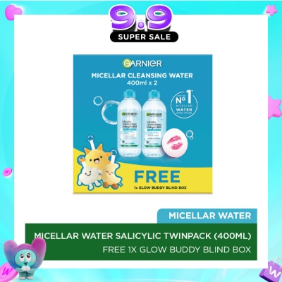 GARNIER - Micellar Water Salicylic Twinpack + Glow Buddy Blind Box (400ml x 2s) + 1s image