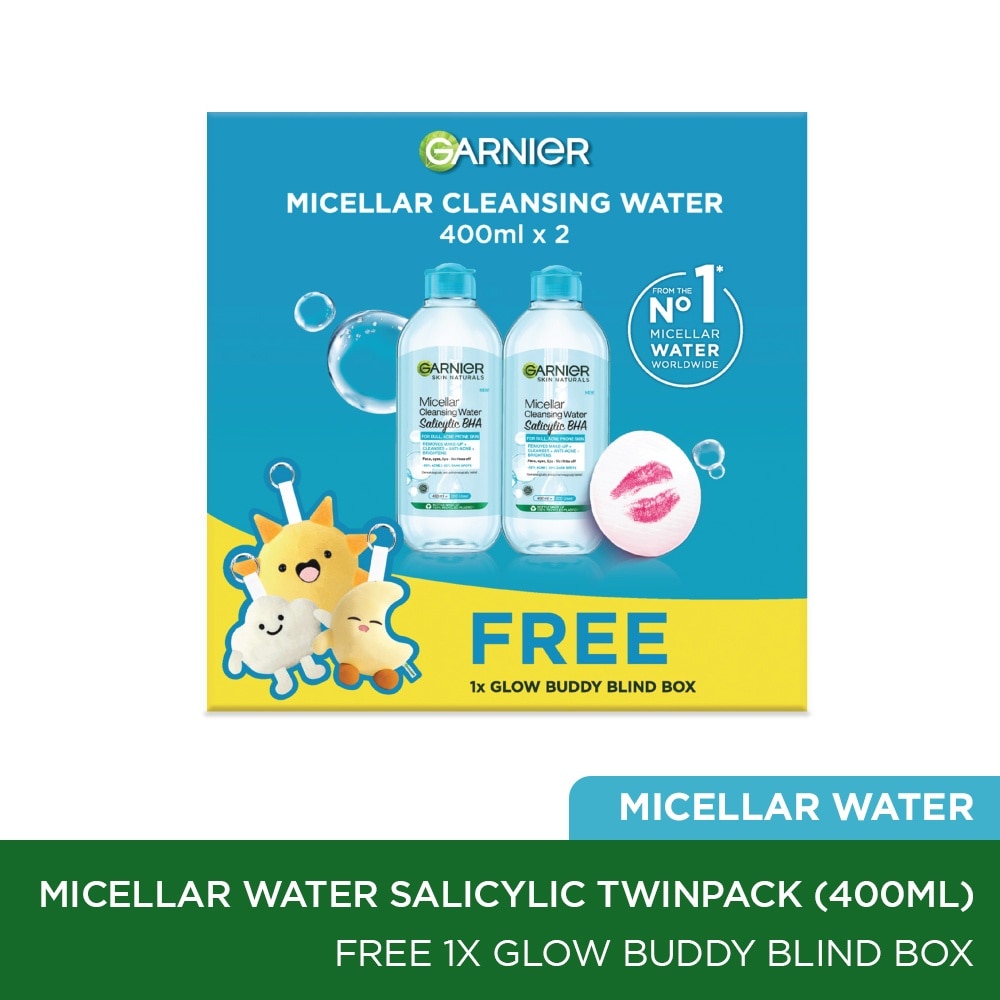 Micellar Water Salicylic Twinpack + Glow Buddy Blind Box (400ml x 2s) + 1s