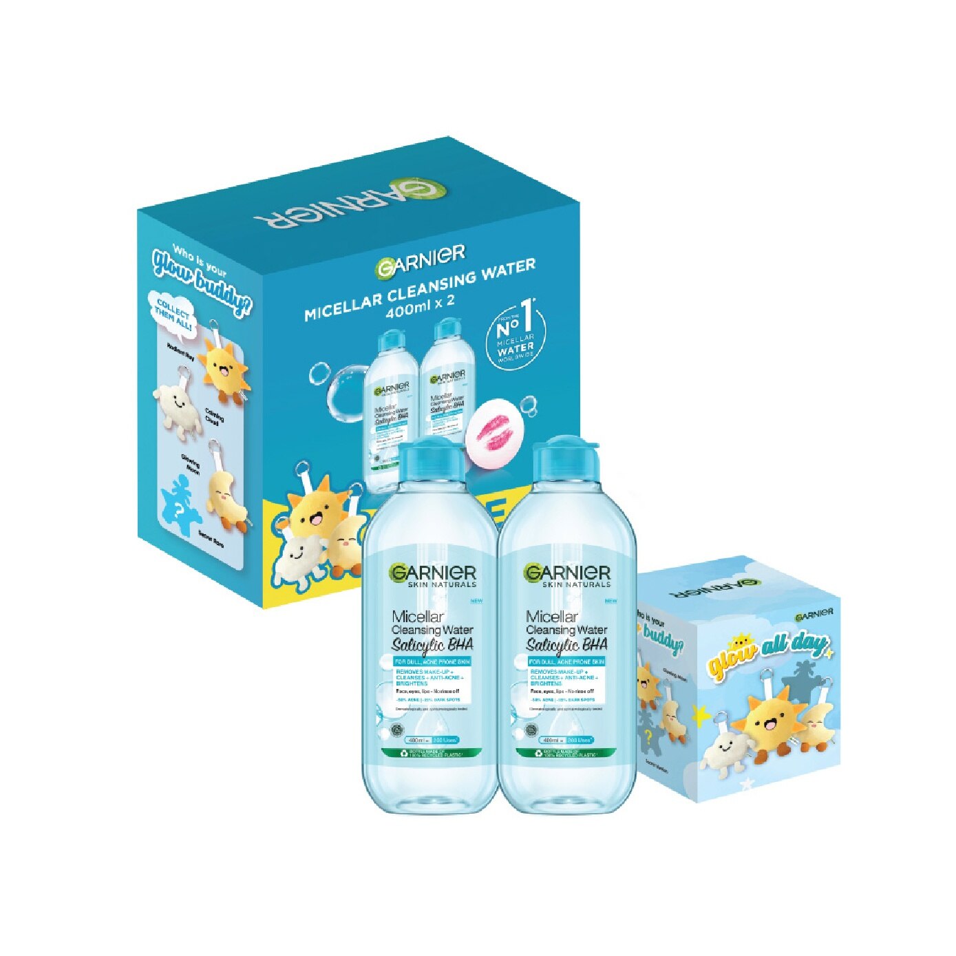 Micellar Water Salicylic Twinpack + Glow Buddy Blind Box (400ml x 2s) + 1s