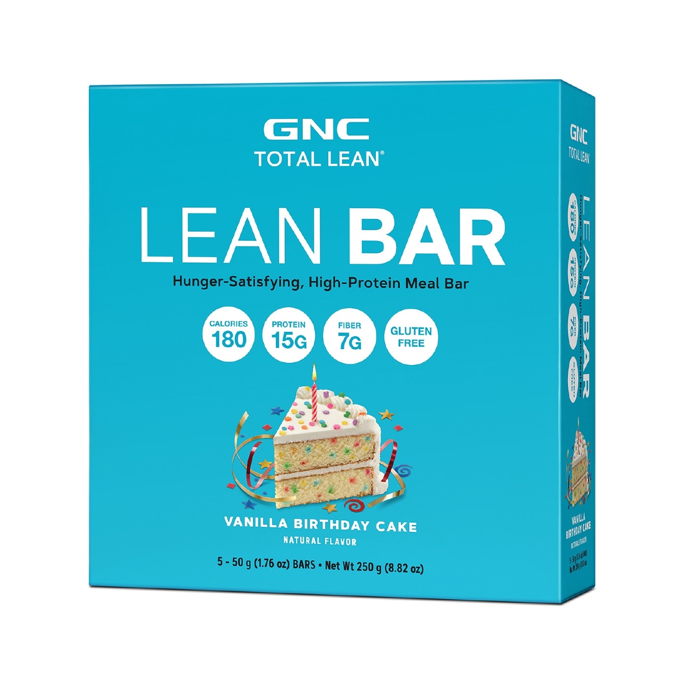 Total Lean Bar Protein Snack Bar Vanilla Birthday Cake 50g x 5s