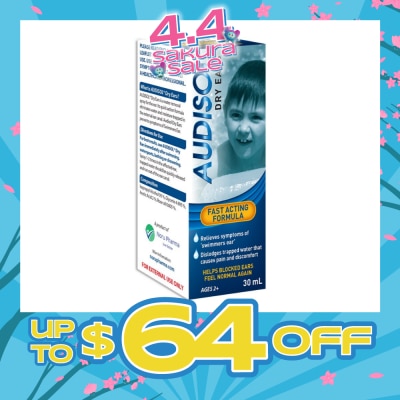 AUDISOL - Dry Ears 30ml (Expiry: Sep`2026)