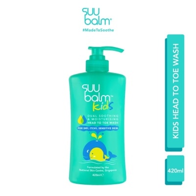 SUU BALM KIDS Kids Dual Soothing & Moisturising Head to Toe Wash 420ml