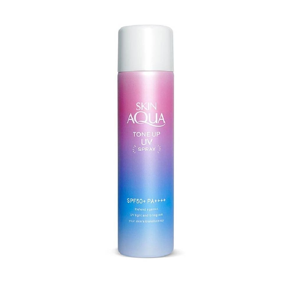 Skin Aqua Tone Up UV Mist SPF50+(Colour correct yellow undertone, Brightens Dull skin, Lightweight for daily use, Easy reapplication) 70g