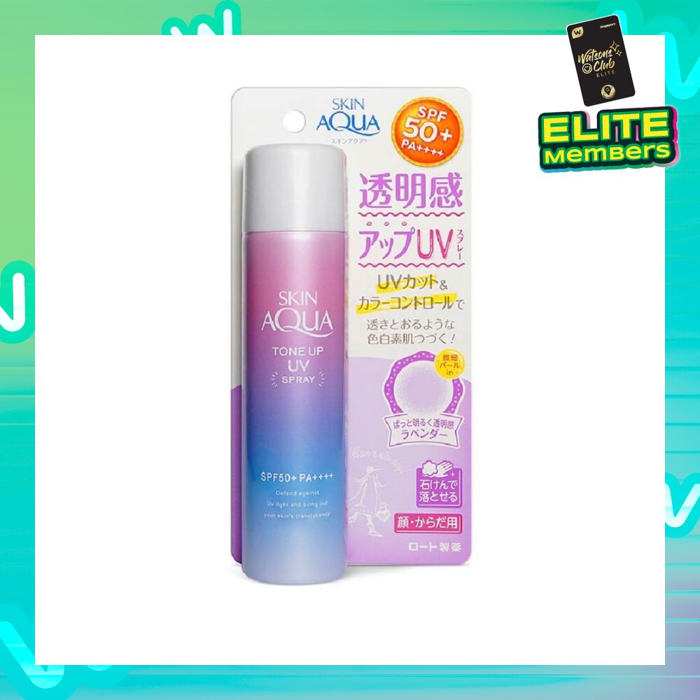 Skin Aqua Tone Up UV Mist SPF50+(Colour correct yellow undertone, Brightens Dull skin, Lightweight for daily use, Easy reapplication) 70g