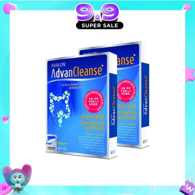 AVALON™ - Advan Cleanse Enhanced Probiotics Formula Twins Pack 2x60 Capsules image