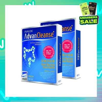 AVALON™ Advan Cleanse Enhanced Probiotics Formula Twins Pack 2x60 Capsules