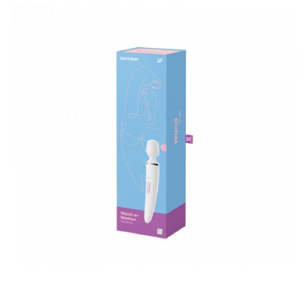 Wand-er Women Rechargeable Wand Massager (White) 1s