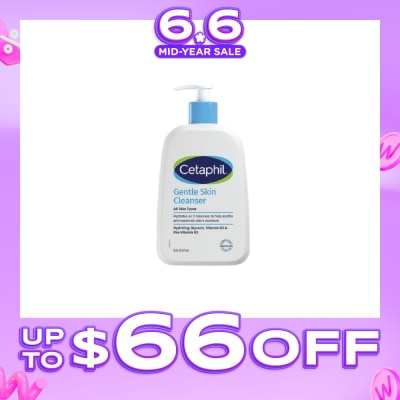 CETAPHIL - Gentle Skin Cleanser Hydrating Face & Body Wash (For All Skin Types, Sensitive Skin) 473ml
