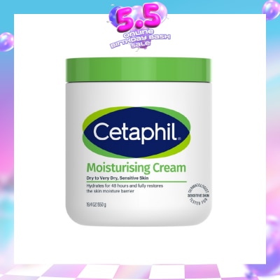 CETAPHIL - Moisturizing Cream Face & Body Moisturizer (For Dry and Sensitive Skin) 550g
