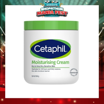 CETAPHIL - Moisturizing Cream Face & Body Moisturizer (For Dry and Sensitive Skin) 550g