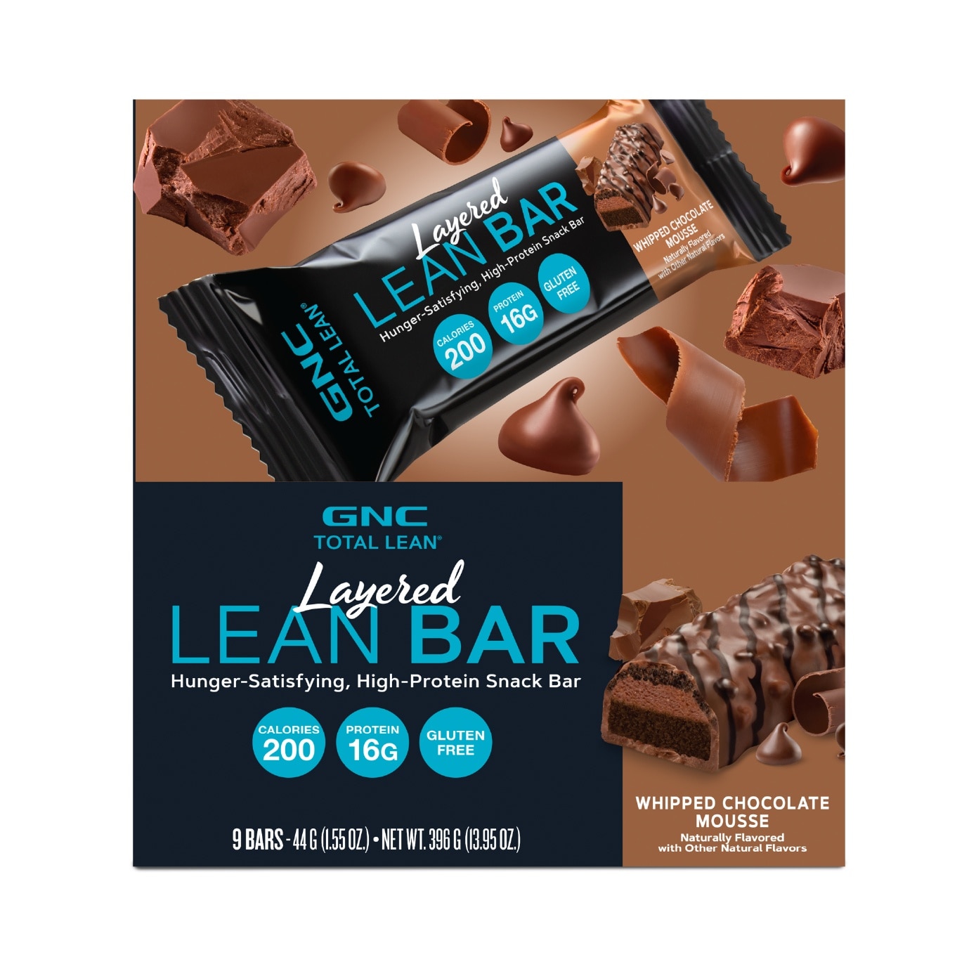 Total Lean Bar Protein Snack Bar Whipped Chocolate Mousse 44g x 9s