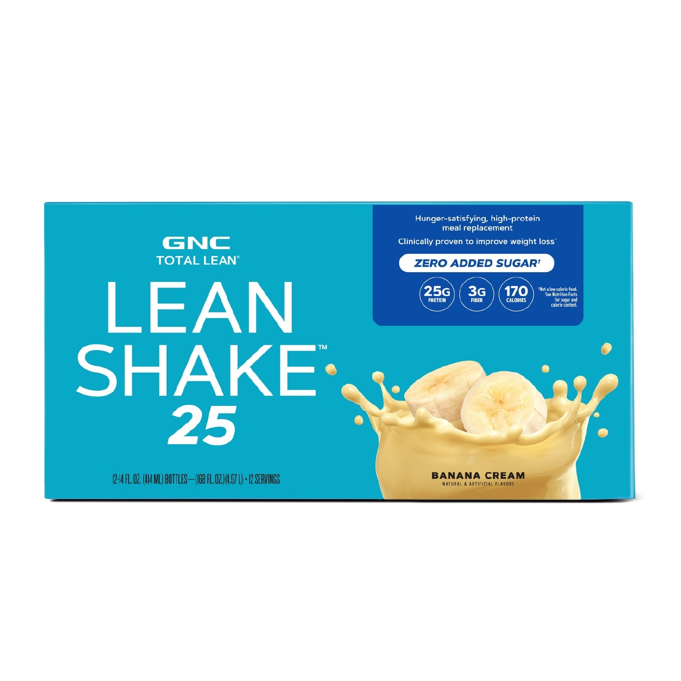 Total Lean Shake 25 Ready to Drink Zero Added Sugar Banana Cream 414ml x 12s