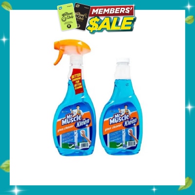 MR MUSCLE Kleen Glass Cleaner Super Active + Refill 500ml x 2s image