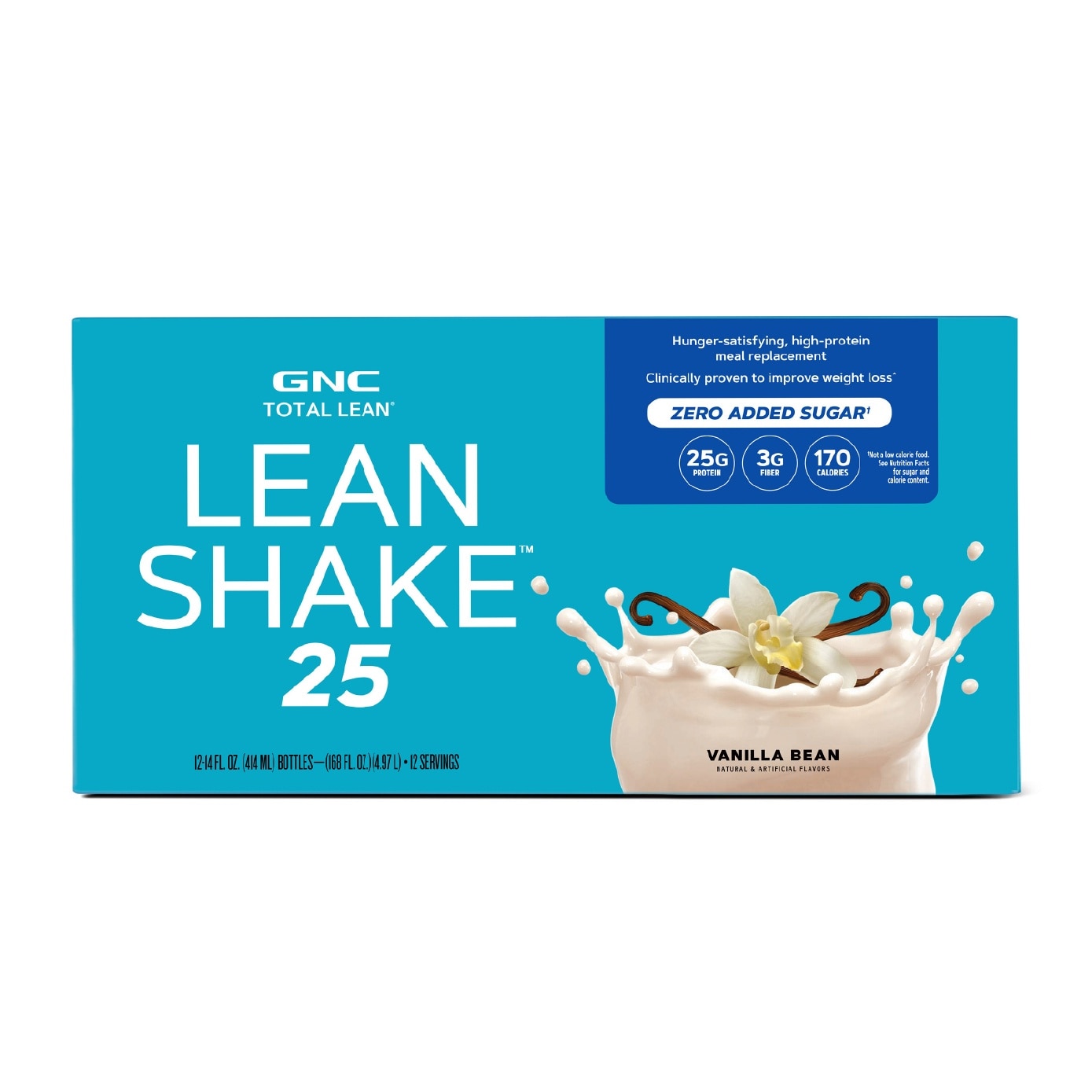 Total Lean Shake 25 Ready to Drink Zero Added Sugar Vanilla Bean 414ml x 12s