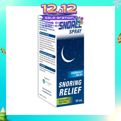 SNOREL Snoring Relief Spray 50ml (Expiry: April`2026)
