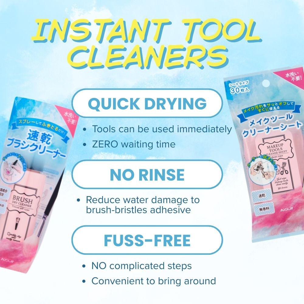 Makeup Tools Cleaner Sheet 30s