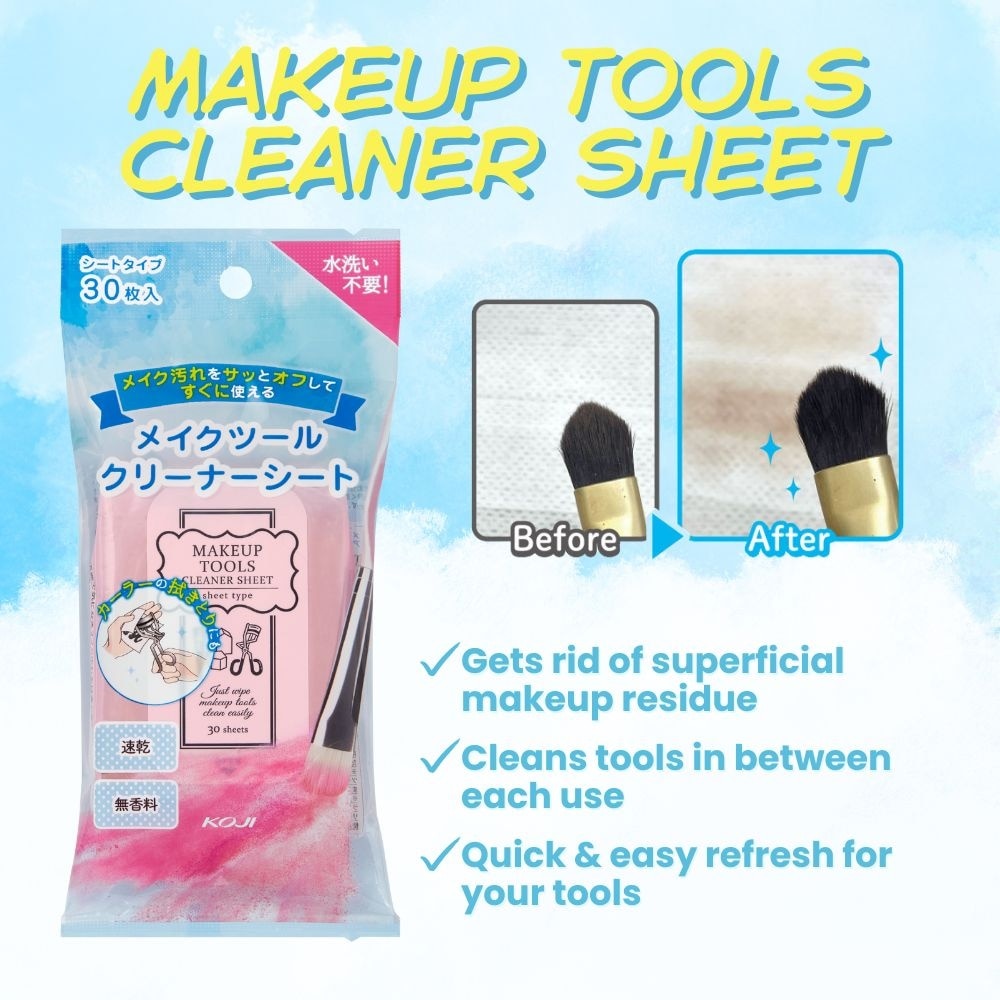 Makeup Tools Cleaner Sheet 30s