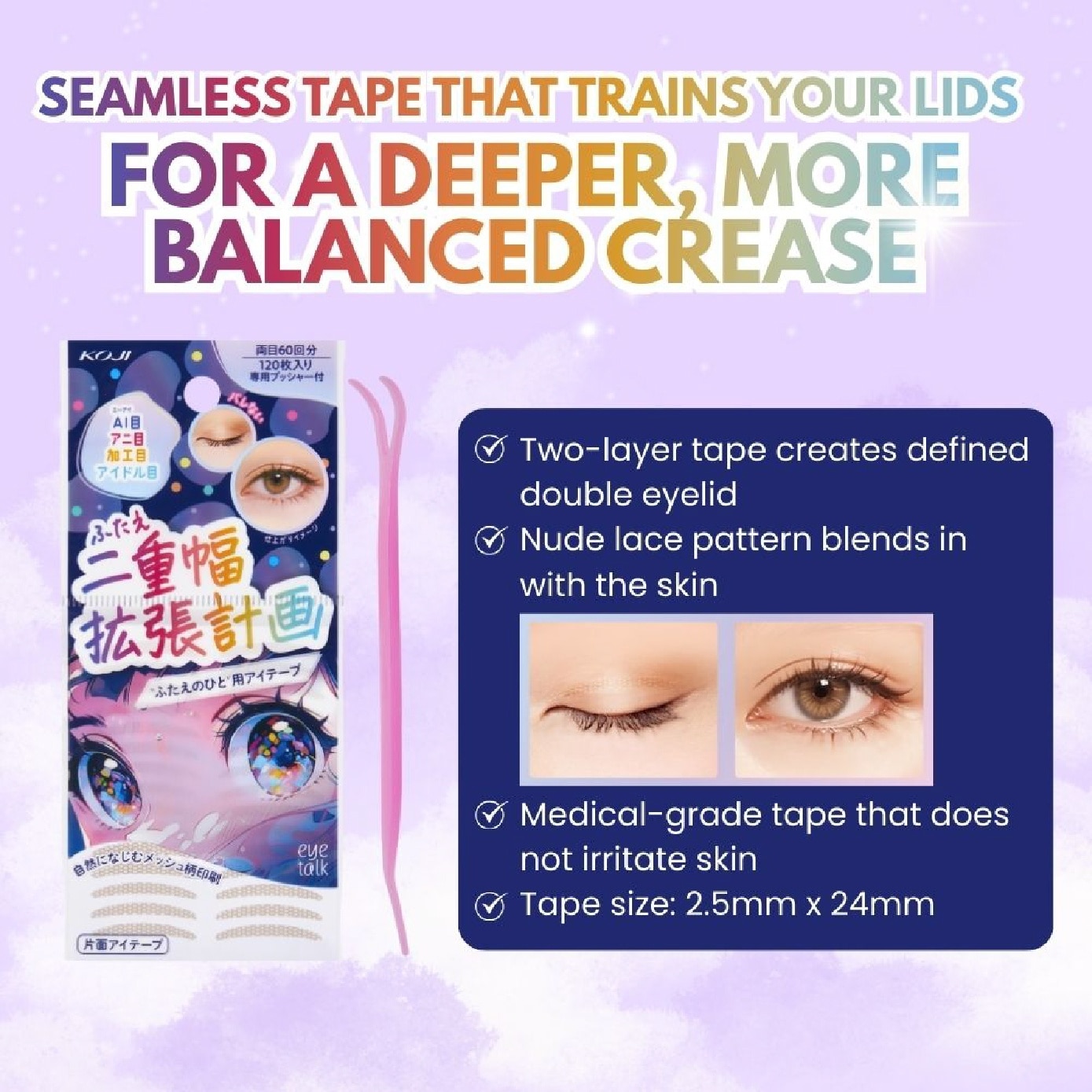 Eyetalk Eyelid Expansion Eye Tape 120s