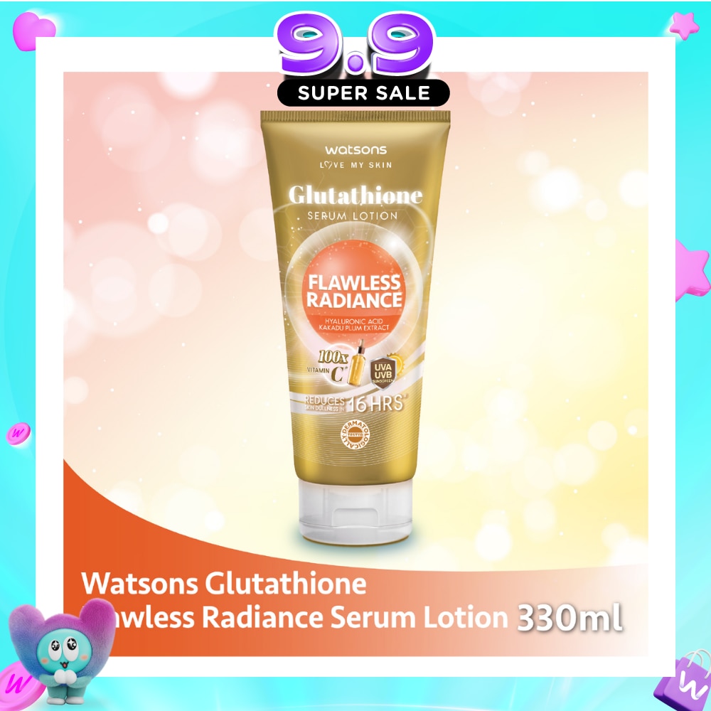 glutathione singapore WATSONS Flawless Radiance Serum Lotion 330ml | Body & Hand Tamaño:8ml (Sachet) Dihexa Capsules 10mg (30 SC_Dullness