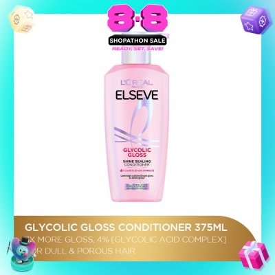L'OREAL PARIS ELSEVE - Glycolic Gloss Conditioner 375ml