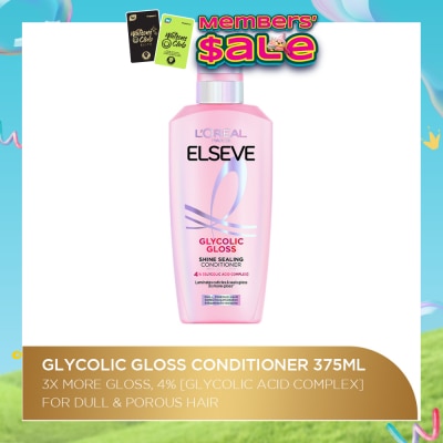 L'OREAL PARIS ELSEVE - Glycolic Gloss Conditioner 375ml