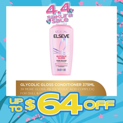 L'OREAL PARIS ELSEVE - Glycolic Gloss Conditioner 375ml