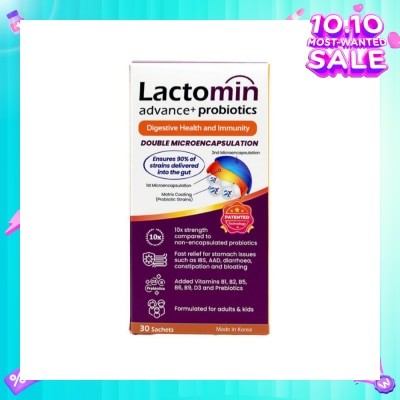 LACTOMIN Probiotics with added Vitamins + Prebiotics 30s