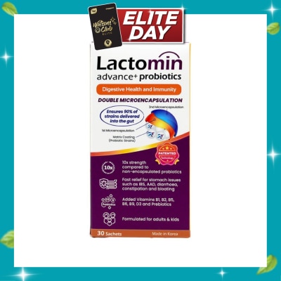 LACTOMIN Probiotics with added Vitamins + Prebiotics 30s image