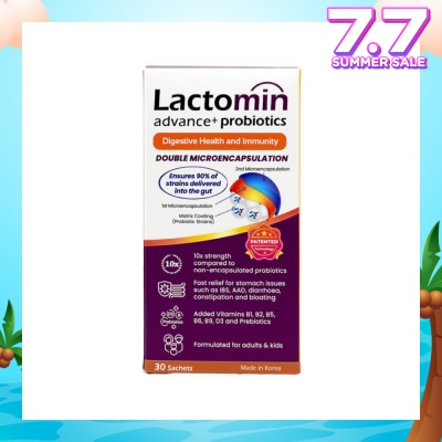 LACTOMIN Probiotics with added Vitamins + Prebiotics 30s