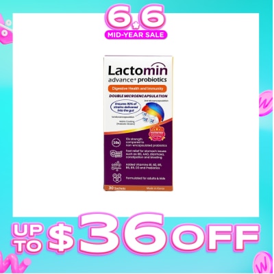 LACTOMIN - Probiotics with added Vitamins + Prebiotics 30s