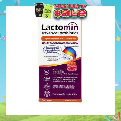 LACTOMIN - Probiotics with added Vitamins + Prebiotics 30s