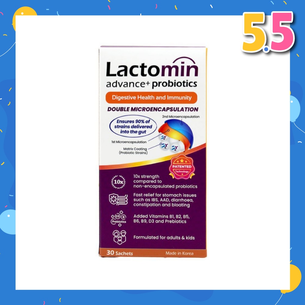 Probiotics with added Vitamins + Prebiotics 30s