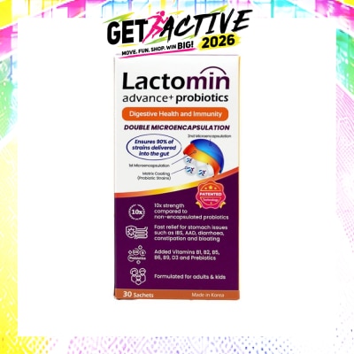 LACTOMIN - Probiotics with added Vitamins + Prebiotics 30s image