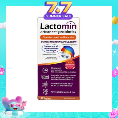 LACTOMIN - Probiotics with added Vitamins + Prebiotics 30s