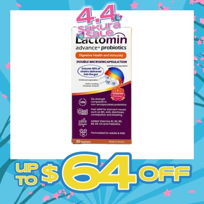 LACTOMIN - Probiotics with added Vitamins + Prebiotics 30s