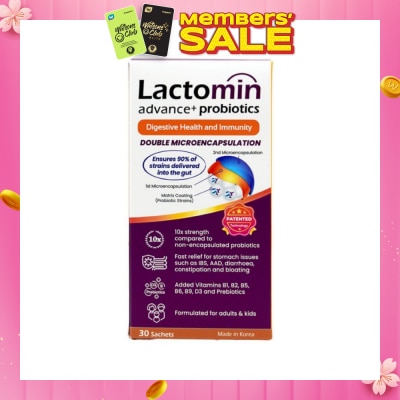 LACTOMIN [CNY] Probiotics with added Vitamins + Prebiotics 30s